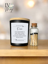 Load image into Gallery viewer, Personalised soy wax vegan candle Gift Set / Best Friend / Christmas gift for friend colleague
