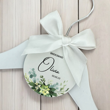 Load image into Gallery viewer, Personalised Wedding Day Dress Hanger With Tag
