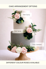 Load image into Gallery viewer, Blush Pink Cake Flowers: Foam Rose Wedding Cake Topper
