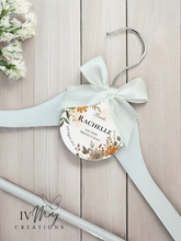 Load image into Gallery viewer, Personalised Wedding Day Dress Hanger With Tag
