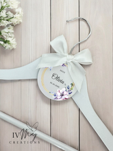 Load image into Gallery viewer, Personalised Wedding Day Dress Hanger With Tag
