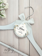 Load image into Gallery viewer, Personalised Wedding Day Dress Hanger With Tag
