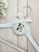 Load image into Gallery viewer, Personalised Wedding Day Dress Hanger With Tag
