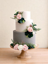 Load image into Gallery viewer, Blush Pink Cake Flowers: Foam Rose Wedding Cake Topper
