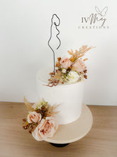 Load image into Gallery viewer, Pregnant lady Wire Cake topper
