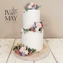 Load image into Gallery viewer, Cake Flowers - Wedding Cake Flowers - Cake Topper - Christening / Birthday cake decoration

