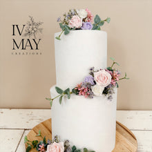 Load image into Gallery viewer, Cake Flowers - Wedding Cake Flowers - Cake Topper - Christening / Birthday cake decoration
