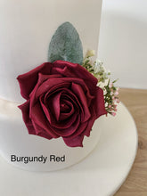 Load image into Gallery viewer, Blush Pink Foam Rose Cake Flowers: Wedding Cake Topper
