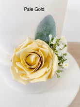 Load image into Gallery viewer, Blush Pink Foam Rose Cake Flowers: Wedding Cake Topper
