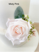 Load image into Gallery viewer, Blush Pink Foam Rose Cake Flowers: Wedding Cake Topper
