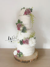 Load image into Gallery viewer, FULL SET Wedding Christening Cake Flower Arrangement Topper &amp; Decorations  foam Roses
