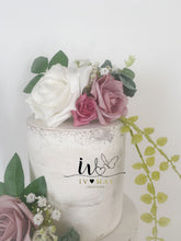 Load image into Gallery viewer, FULL SET Wedding Christening Cake Flower Arrangement Topper &amp; Decorations  foam Roses
