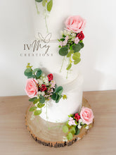 Load image into Gallery viewer, Pink Foam Rose Cake Topper: Wedding, Christening, Birthday
