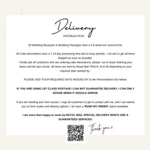 Load image into Gallery viewer, Artificial Foliage Cake Flowers -  Wild Cake Flowers: Boho Style Wedding Cake Sprays - Greenery Cake arrangement with gypsophila
