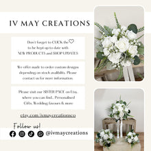 Load image into Gallery viewer, Wedding Bouquet: Foam Roses, Eucalyptus, and Lavender
