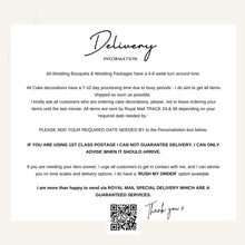 Load image into Gallery viewer, Dusty Blue Rose Cake Topper: Eucalyptus &amp; Gypsophila Floral Arrangement
