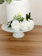 Load image into Gallery viewer, FULL SET Wedding Christening Cake Flower Arrangement Topper Decorations foam roses eucalyptus
