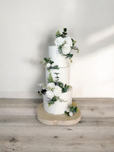 Load image into Gallery viewer, Wedding Day Bouquet: White Roses, Ivory, Sage Greenery
