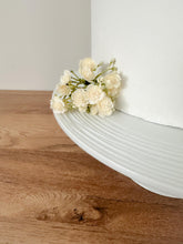 Load image into Gallery viewer, Burnt Orange &amp; Navy Blue Cake Flowers: Wedding Cake Topper
