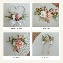 Load image into Gallery viewer, Blush Pink Wedding Bouquet: Foam Roses, Sage Green Foliage
