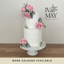 Load image into Gallery viewer, Blush Pink Foam Rose Cake Flowers: Wedding Cake Topper
