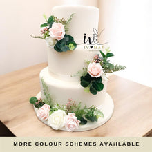 Load image into Gallery viewer, Blush Pink Cake Flowers: Foam Rose Wedding Cake Topper
