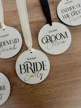 Load image into Gallery viewer, Personalized Wedding Hanger: Bridal Party Gift with Ribbon
