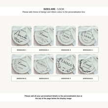 Load image into Gallery viewer, Personalized Wedding Keyring: Bridal Party Favor, Keepsake Name Tag
