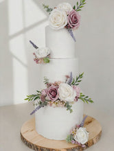 Load and play video in Gallery viewer, Foam Rose Cake Topper Set: Dusty Pink, Blush, Cream, and Purple
