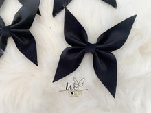 Load image into Gallery viewer, Black Velvet Christmas tree Bows - Christmas tree butterflies Bows - Black
