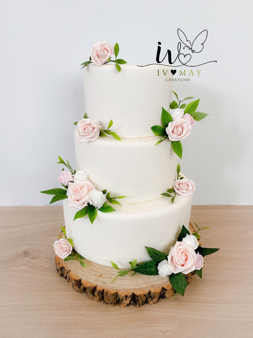 Cake Flowers - Wedding Cake Flowers - Cake Topper - Blush Pink - Christening / Birthday cake decoration
