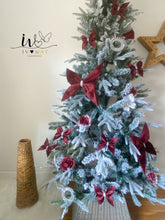 Load image into Gallery viewer, Large Velvet Christmas Tree Bow Topper - Christmas tree butterfly Bow - Burgundy - Wine red

